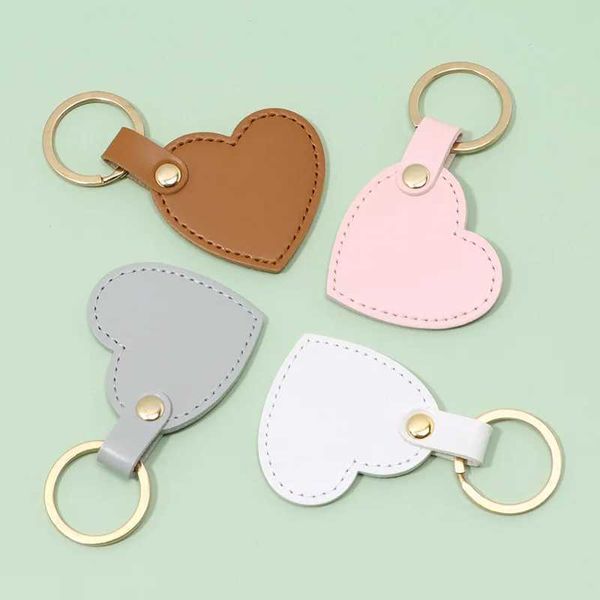 КЛАЧЕСНЫЕ РАБОТЫ НОВЫЕ 6 Цветов Сердце-сат-кожаные ключи для женщин для женщин милые сердечные аксессуары аксессуаров сумочка