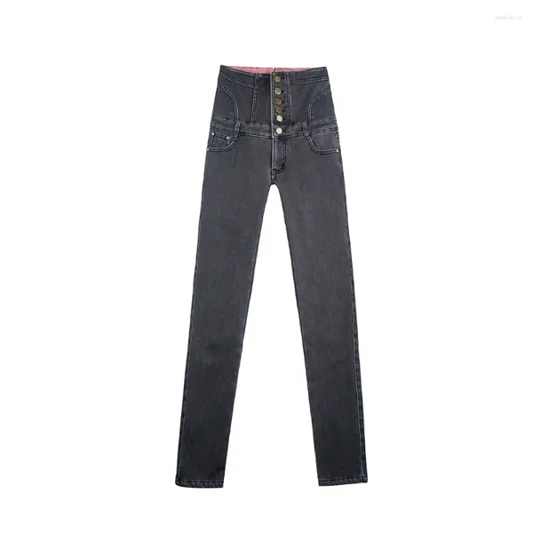 Jeans feminino sz.wensidi33 estilo de qualidade estilo grande tamanho grande mulher moda calça longa casual meninas garotas rasgadas navios