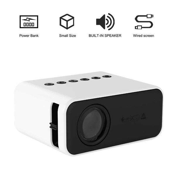 Projetores yt500 led vídeo móvel mini projetor home theater player player childrens presente cinema a cabo multi tel screen projector j0510