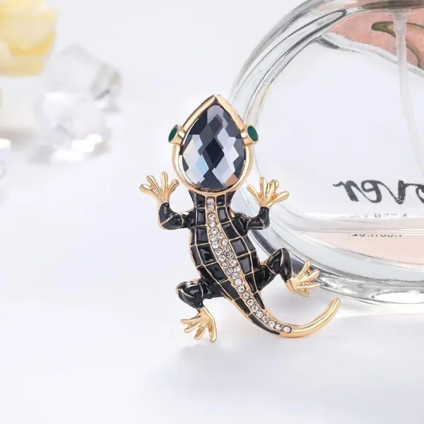 Broches para mulheres lagartinhas fofas lagarto jóias de jóias de lapela acessórios de moda Broche