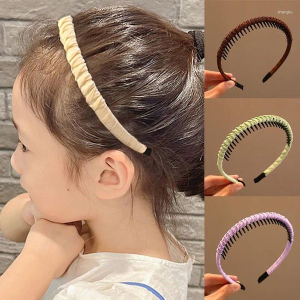 Haarzubehör modische koreanische Mädchen Einfache Kopfbedeckung Kristall Weich Stirnband Kamm Haarband Frauen Sämming