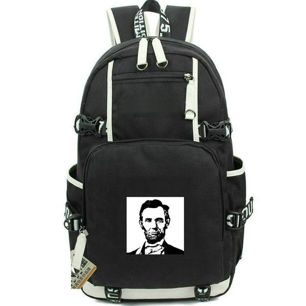 Abraham Lincoln Rucksack Toller Präsident Daypack Cool Schultasche Print Rucksack Casual Schoolbag Computer Day Pack