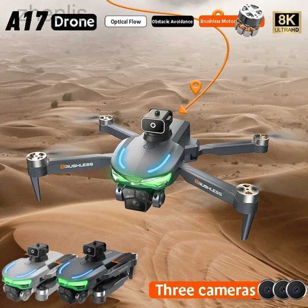  Drohnen 2024 A17 Professionelle Drohnen -Multi -Batterie -Schießbereich mit Kameras -Drohnen -Luftfotografie Hindernissen,  die vier Hubschrauber D240509 vermeiden