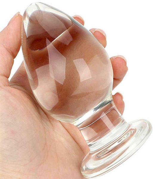 NXY SEX ANAL TOYS ANALE 50mm Big Butt Plug Dilator Toys for Women Men Glass Dildos Expander Vaginal Masturbation Adulti Games Products E3530461
