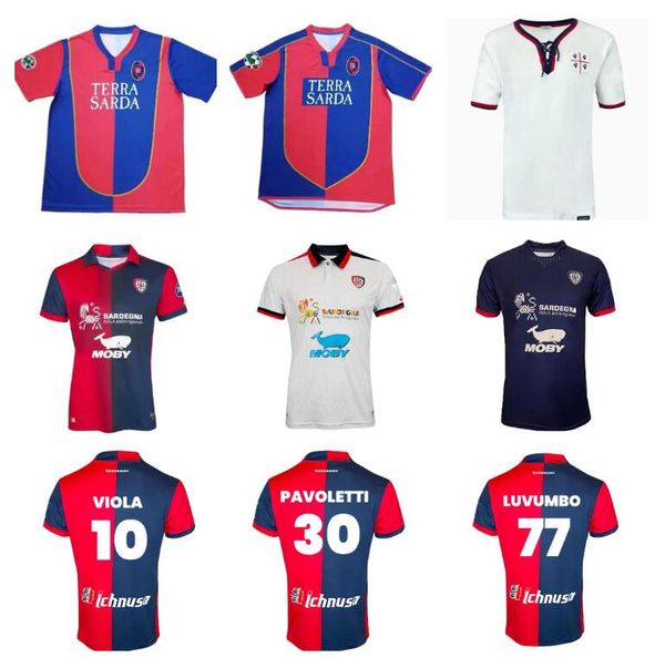 2023 2024 Retro Cagliari Calcio Futbol Formaları 2003 2004 2005 Nandez Viola Lapadula Zappa 04 05 Zola Gobbi Nainggolan Joao Pedro Simeonee Godin 23 24 Futbol Jersey