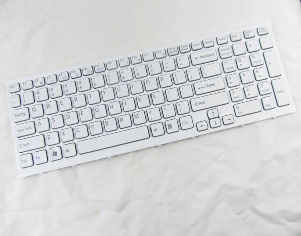 Sony Vaio VPCEB VPCEB Teclado branco 148793221 V111678B 550102M05203G NOVO SUBSTITUIÇÃO3318244