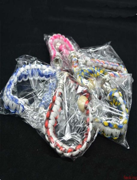 Bracelete de fumar de fumar de fumo de cachimbo de madeira jamaica rasta Tubacco Herb Hand Band Badband Pipes Nó Pipes Presente para Man W7075348