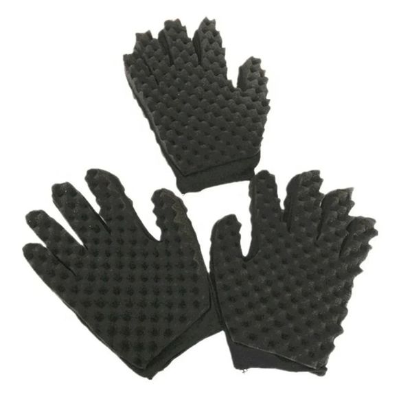 NEU 1PC AFRO CURLY HAIR SPONG -Handschuhe für Wave Twist Braiders Dürfe Dreads Twisting Locks afrikanische Styling Pinsel Curls Foamfor Wave Twist Braiders Dreads Dürre