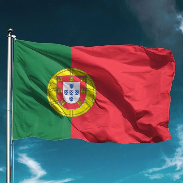 Accessoires Portugal Flagge wasserdichte Nationalhold Banner Fliegen im Freien Dekor Gartendekoration Wand Hintergrund State Cheer Support froh