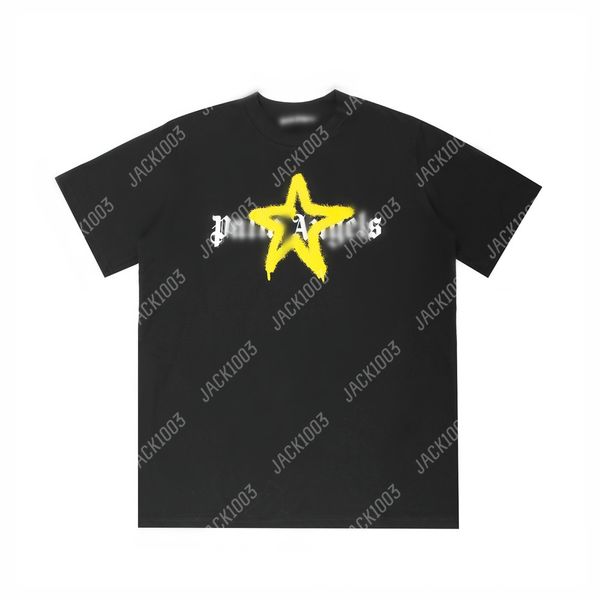 Palm Pa 24SSs Sommerbrief Druckspray Logo Logo T Shirt Freund Geschenk Lose übergroß