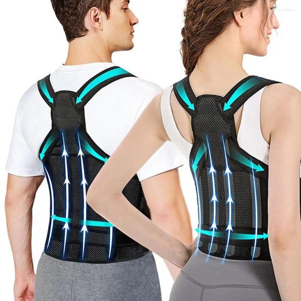 Abbigliamento motociclistico postura regolabile correttore prevenzione della cinghia di correzione del dolore alla colonna vertebrale per uomo Donne