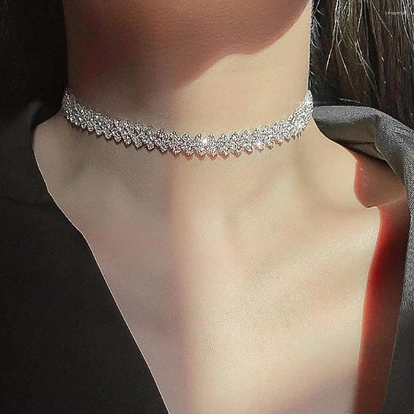 Серьги по ожерелью набор блестящих полного страза Хрустальный конец для женщин для женщин Алмаз Алмаз