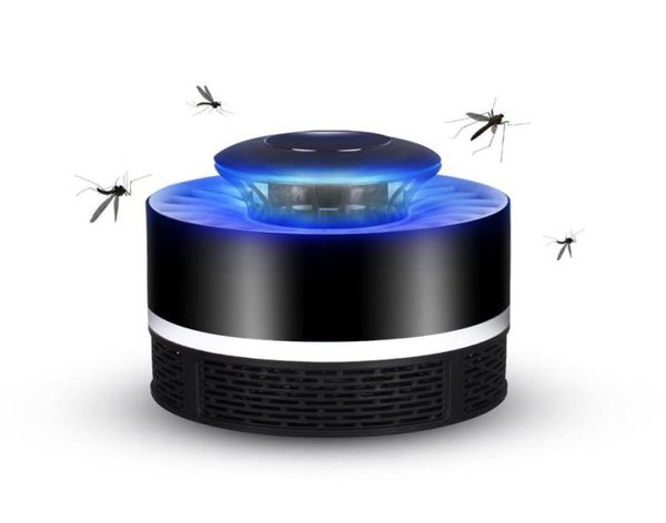 Lâmpada eletrônica de mosquito lâmpada de inseto interno de inseto assassino de insetos USB Lâmpada Mosquito Zapper com mosquito de ventilador embutido CA3758048