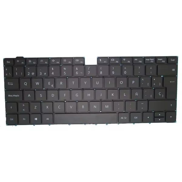 Tastiera per laptop per Huawei MateBook 14 KLVL-WFH9 Stati Uniti USA/FRANCE FR/spagnolo SP nero con retroilluminazione