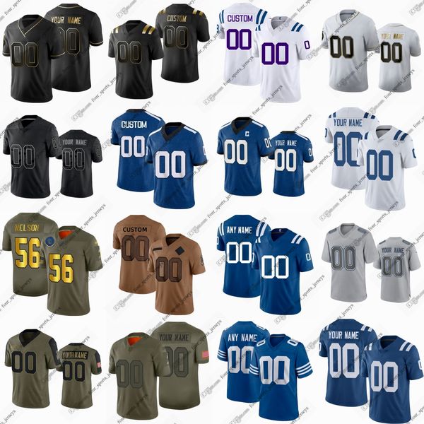 10 Gardner Minshew II Jersey de futebol Jonathan Taylor Darius Leonard T.Y.Hilton Anthony Richardson DeForest Buckner Zack Moss Matt Ryan Quenton Nelson Cyhjersey