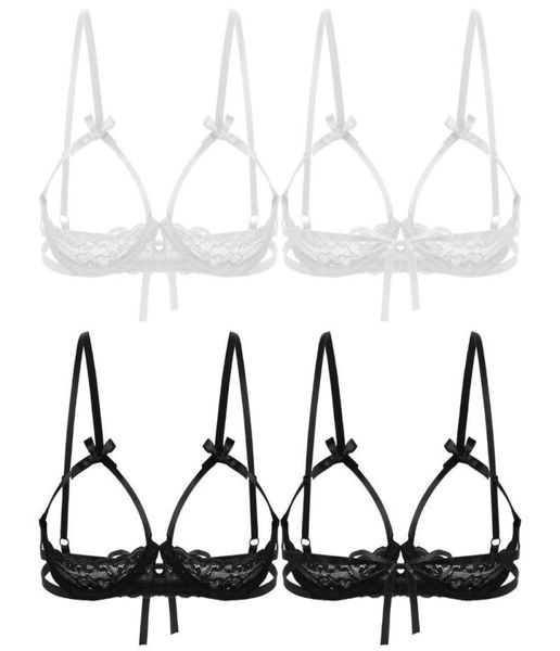 Открытый бюстгальтер Sexy Erotic Erotic Women Open Cup Bra Вырежьте нижнее белье для грудного белья нижнего белья.