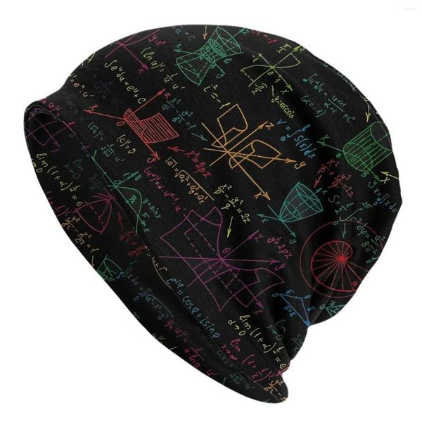 Шляпа Berets I Love Mathematics Math Thin Caps для мужчин Женские черепа Шапочки лыжные капоты капот