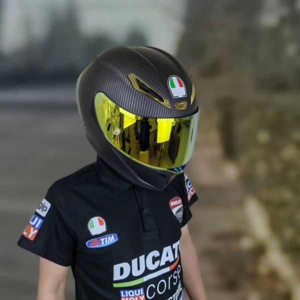 DIY Internet Promi Motorcycle Helm Foto Männer und Frauen die ganze Saison über Doppelspiegel Big Tail Flügel Coole Street Explosion