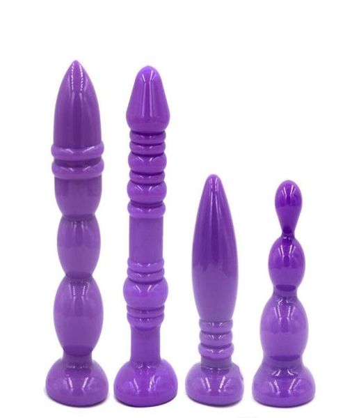4pcsset Silicone Assole Toys Plug del calcio anale Prodotti di sesso di sesso anale per donne e uomini Plug del sesso gay Sex Toy6032335