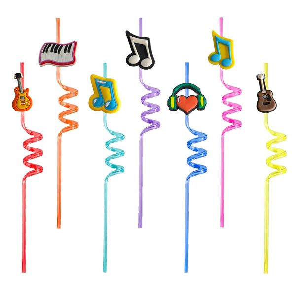 Outros produtos de plástico descartáveis Música com tema de desenho animado Crazy STS Bebor Reutilable For Kids Pool Birthday Party Favors Favors Deco OTXPS