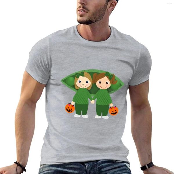 Canotte da uomo due piselli in una maglietta in costume di Halloween pod magliette pesanti magliette per asciugatura rapida camicia corta designer maschi