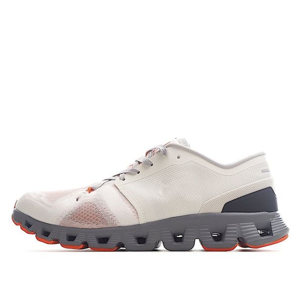 Modedesigner Grau Orange Splice Freizeit Tennisschuhe für Männer und Frauenlüftungswolkenschuhe Laufschuhe Leichte langsame Schock Outdoor-Turnschuhe DD0424A 36-46 4