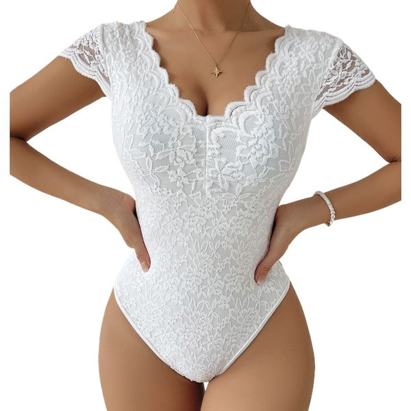 Frauen Jungenuits sexy Spitzenbodysuit Tum-My Kontrollkörper