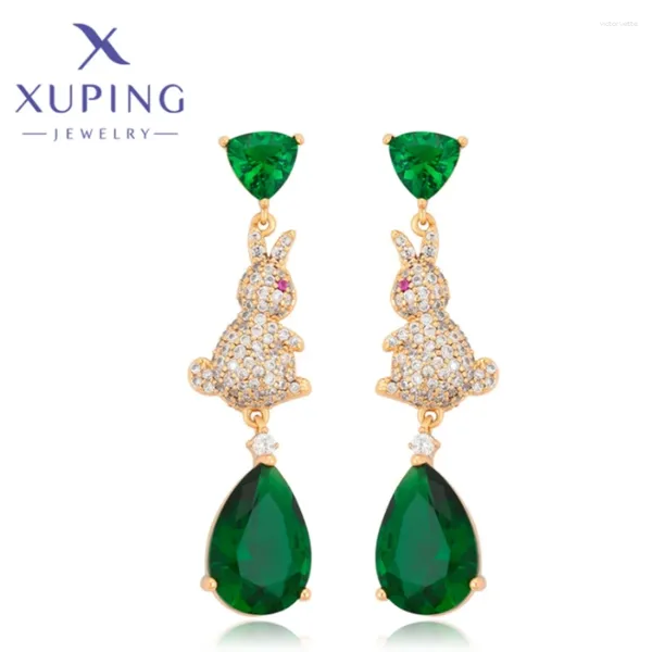 Gestüt Ohrringe Xuping Jewelry Fashion Exquisite goldene Farbe Piering für Frauen Mädchen Weihnachten Gedenktag Wunsch Geschenke A00912093