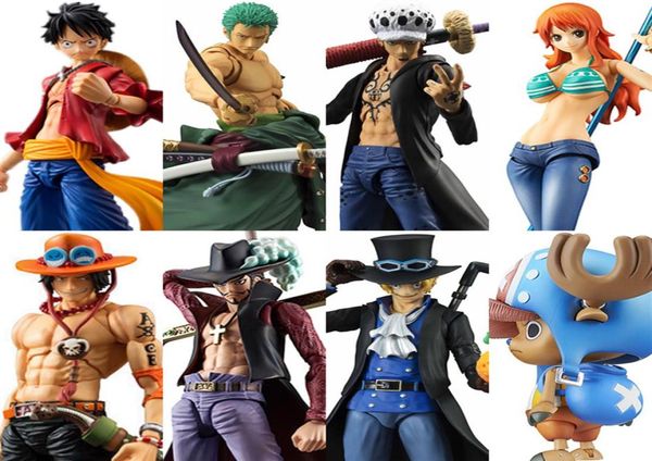 Megahouse variabile action eroi un pezzo luffy asso zoro sabow law nami dracule mihawk pvc figure figure da collezione modello t207581410