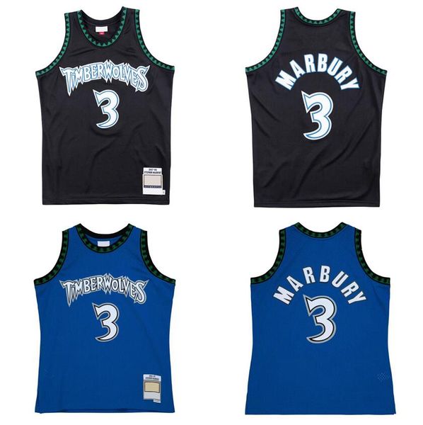 Stephon Marbury Maglie da basket cucite le maglie di basket 1997/98 Hardwoods RETRO FANS RETRO MEERSEY MEN GIOVANI DONNE S-6XL