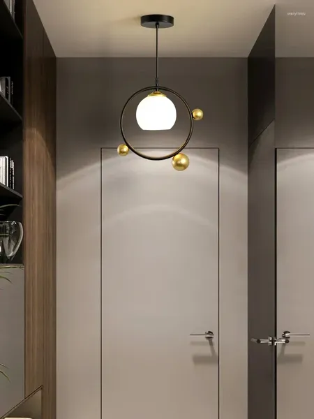 Lampadario lampadario corridoio semplice moderno moderno crea creativo uccello cristallo sala da pranzo lampada da letto studiano letto per letto