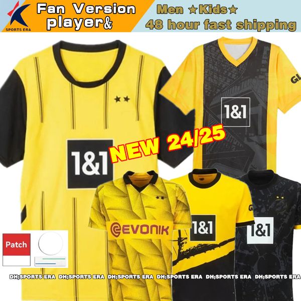 24 25 Dortmunds Soccer Jerseys Trikot 50th Special Anniversary Fan Fan Funce Funck Forbirt Kid