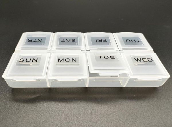 2021 Healthy Care Daily Medicine Pill Box Organizer Sort 8 Day Weekly Holdercontainer таблетки витамин корпусы хранения добавок TR2262481