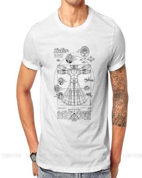 MEN039S TSHIRTS DAVINCI ROBOT ROBOT GOLDRAKE GRANDRAKE GRANDRIZER ANIME CAMISA VINTAGE PLATUS