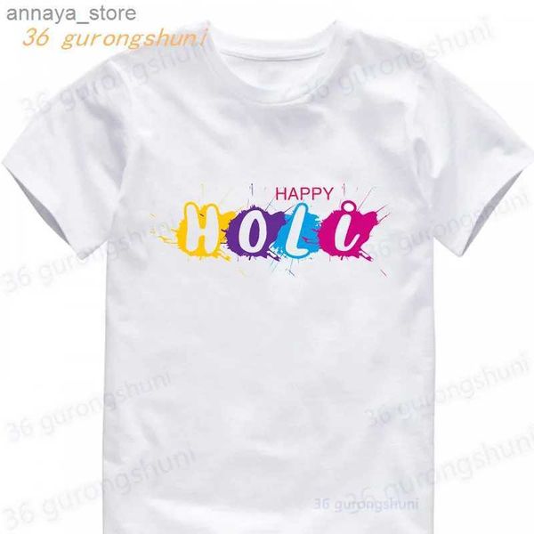 Magliette da cartone animato t-shirt dhaarmik happy huli regalo t-shirt indiano maglietta per bambini abbigliamento per bambini t-shirtl2405