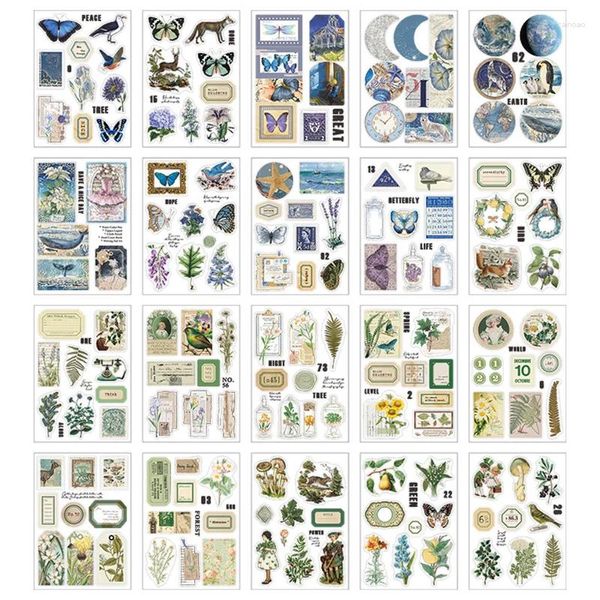 Adesivos de embrulho de presente livro Lei paisagem decalque decalque de impressão do filme para DIY Diário Planejador Scrapbook Supplies Supplies Stationery