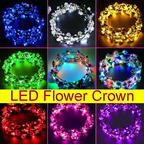 UP LED BANDED GARLANHA FLORES LUZ FLORES CROWN Multifuncional Floral Capace