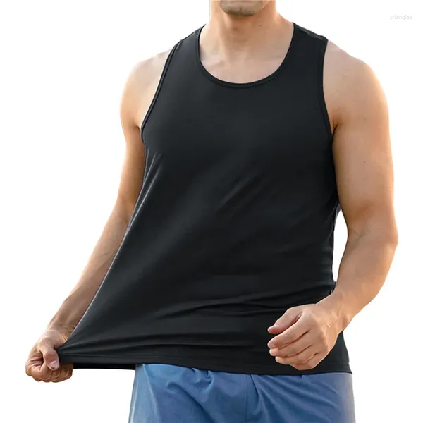 Erkek tank üstleri moda erkekler tişört fanila egzersiz spor spor fitness gömlek iç çamaşırı kıyafetleri artı boyutta nefes alabilen yumuşak üst