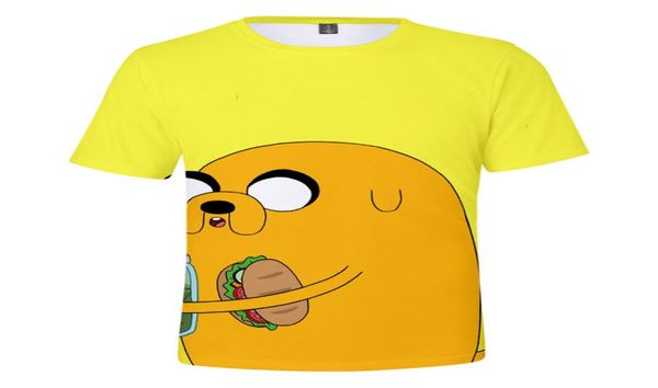 Abenteuerzeit 3D -Druck T -Shirt Frauen Männer Harajuku Streetwear Hip Hop Finn und Jake The Dog Face Cosplay T -Shirt Sommer Tops8970613