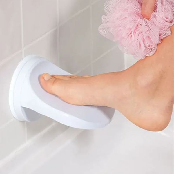 Piede doccia per bagno Resta di rasatura gamba gamba Aiuto Porta del pedale del pedale della tazza di aspirazione Non Slip Fede Piedi di lavaggio