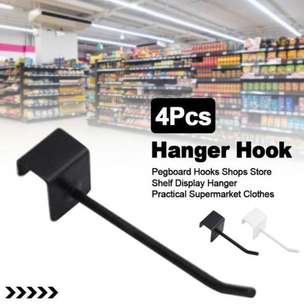 Hooks Rails 4pcs Hanger Hakenregal Display Racks Ausstellung Pegboard Iron Store Langlebige Kleidung Einfache Supermarktläden11866938