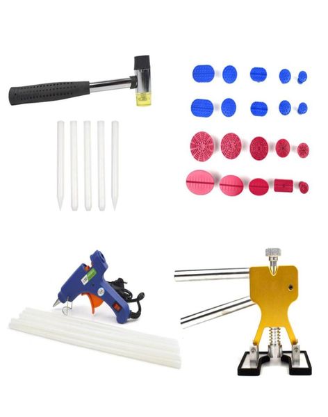 Automatisch lackfreie Dent Reparatur Saugentfernung Pro PDR -Werkzeuge Karosserie Kit Puller Lifter Kleber Waffe Set1773786