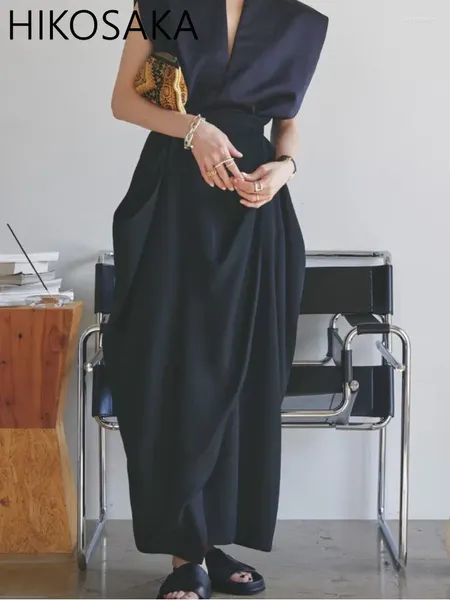 Saias Japão Moda Casual Big Bockets Design Irregular feminino vintage High Wasit Solid Slim Jupe Femme Streetwear Black Falda