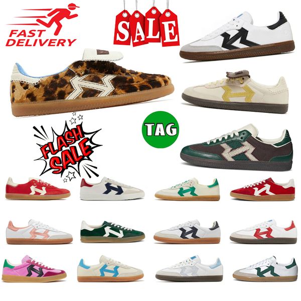 Scarpe casual di moda designer leopardo wales bonner sneaker vintage sneaker non slittata di resistenza di attrito in pelle all'aperto di scarpe da esterno dimensione 36-45