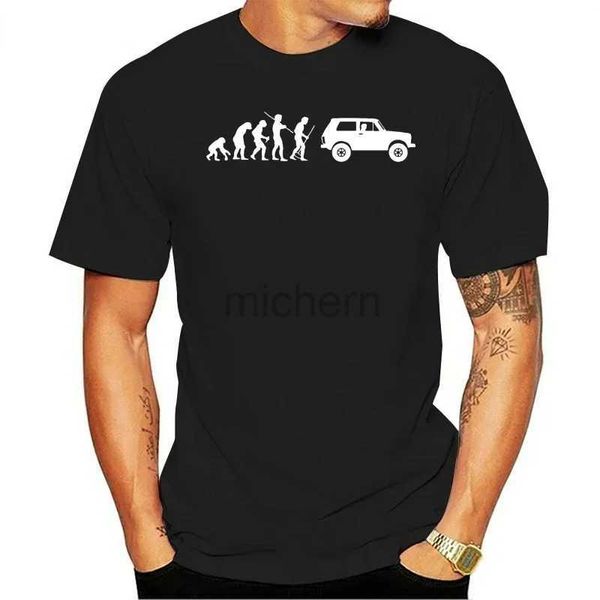 Herren-T-Shirts Lada Niva Evolution Waz Russian Off Road Fahrzeug 4x4 T-Shirt Fun Che Guevaratshirt Design Street Top Retro Casual Tank Top D240509