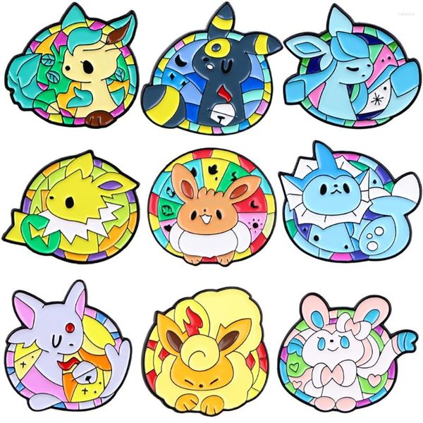 Broches Coleção de desenhos animados Funnamente Broche de pin de esmalte fofo para roupas Badges de pinças nos acessórios de mochila jóias