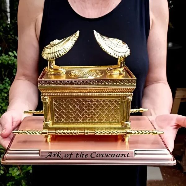 Декор ark of CovenantStatue Covenant Ark позолоченные медные кронштейны Иерусалим воспроизводство еврейская статуя свидетельство еврейское дар