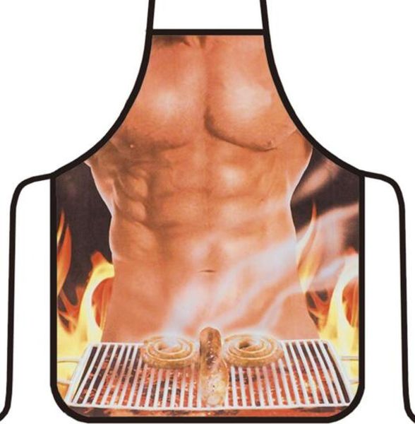 Schürze Home wasserdichte mehrfarbige sexy Frauen Küche Schürze Funny Men Schürzen BBQ Fashion Schürze ärmellose Kellner Schürzen Küche Tool8337776