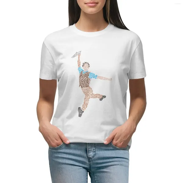 Polos femininos Sies apreende a camiseta do dia Roupas de anime Camisetas brancas da blusa Kawaii para mulheres