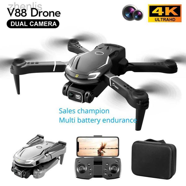 Droni Vendita calda V8 Mini drone 8K Camera ad alta definizione 4K Evitamento dell'ostruzione OSSOLOZIONE Flusso ottico Aerial Flow pieghevole quattro elicotteri D240509